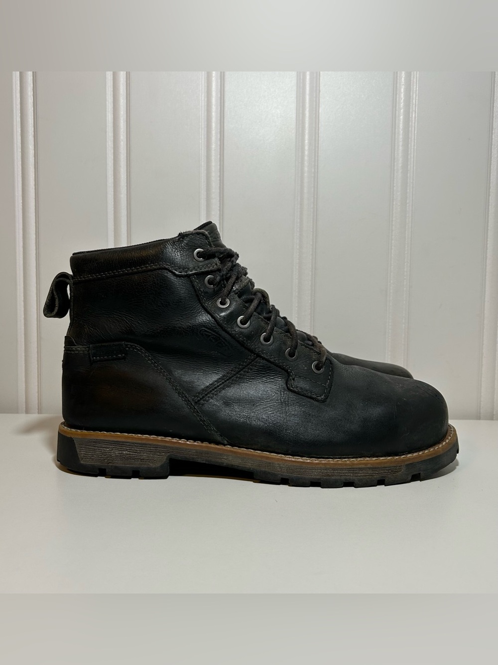 Keen utility Seattle steel toe Black Leather Lace-Up Work Boots